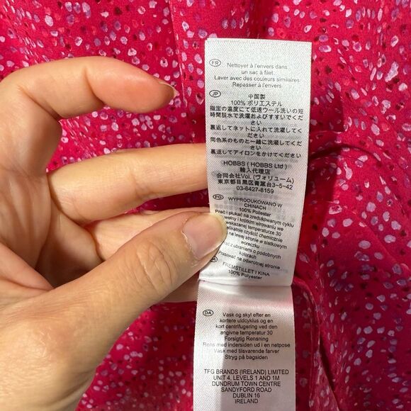 HOBBS Jonie Spot Print Blouse 14 NWOT - Picture 7 of 15